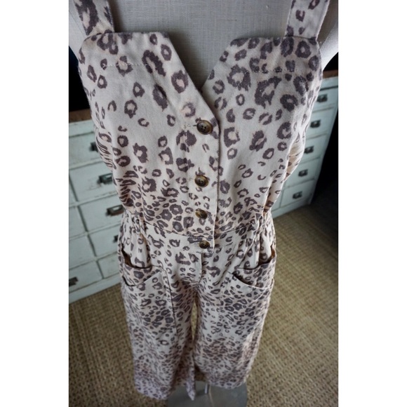 Anthropologie Piper Leopard Utility Jumpsuit New M - Picture 6 of 9
